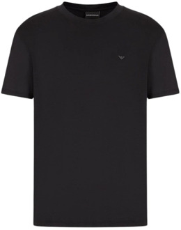 Emporio Armani Iconisch Logo Heren T-Shirt Emporio Armani , Black , Heren - L,S