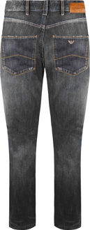 Emporio Armani J06 Slim Fit Heren Distressed Jeans Navy