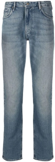 Emporio Armani J061 Jeans, 99% Katoen, 1% Elastaan, 5 Zakken Emporio Armani , Blue , Heren - W38 L34