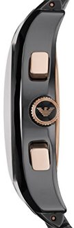 Emporio Armani keramiek chronograaf herenhorloge AR1410 Zwart - One Size