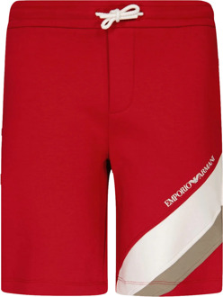 Emporio Armani Kinder jongens shorts Rood - 164