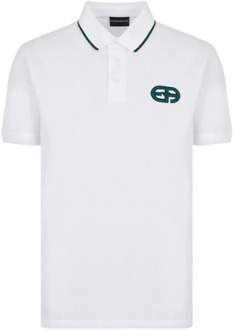 Emporio Armani Klassiek Polo Shirt Emporio Armani , White , Heren - Xl,L,M,S