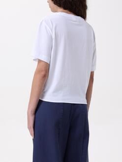 Emporio Armani Knoopdetail T-shirt Wit