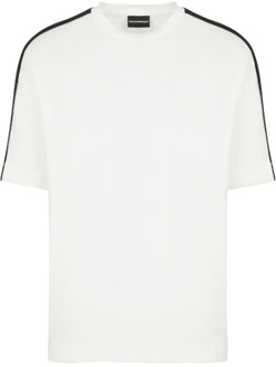 Emporio Armani Korte Mouw T-Shirt Emporio Armani , White , Heren - 2XL