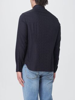 Emporio Armani Logo Print Shirt Navy