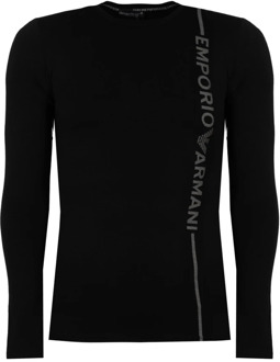 Emporio Armani Long Sleeve Tops Emporio Armani , Black , Heren - XL
