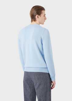 Emporio Armani Men's Emporio Armani Crewneck Sweatshirt in Blue Blauw