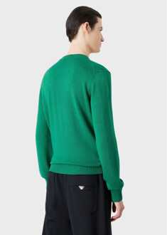 Emporio Armani Men's Emporio Armani Crewneck Sweatshirt in Green - maat M Groen