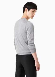 Emporio Armani Men's Emporio Armani V-Neck Sweatshirt in Grey - maat Grijs