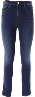 Emporio Armani Moderne Stijl Hoge Taille Skinny Jeans Emporio Armani , Blue , Dames - W25,W28,W29,W30,W27,W32,W26,W24,W31