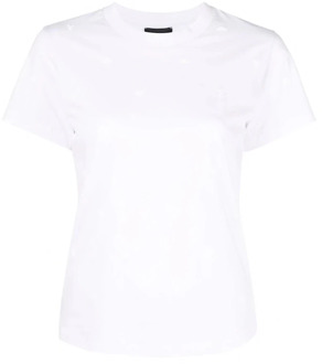 Emporio Armani Monogram Print T-Shirt Emporio Armani , White , Dames - Xl,L
