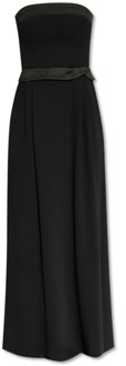 Emporio Armani Off-shoulder jurk Emporio Armani , Black , Dames - S,Xs,2Xs