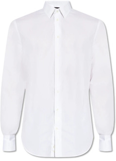Emporio Armani Overhemd met manchetknopen Emporio Armani , White , Heren - 2Xl,Xl,L,3Xl,4Xl