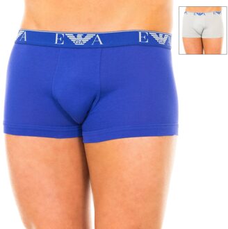 Emporio Armani Pack-2 Retro Elastische Katoenen Boxers 111210-5A715 Heren - maat S Veelkleurig