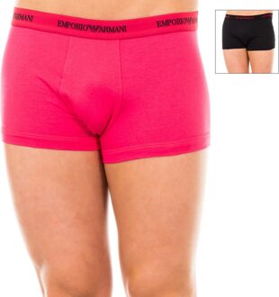Emporio Armani Pack-2 Retro Elastische Katoenen Boxers 111210-5A717 Heren - maat Veelkleurig