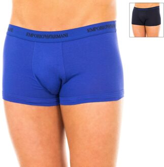 Emporio Armani Pack-2 Retro Elastische Katoenen Boxers 111210-5A717 Heren Veelkleurig