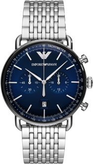 Emporio Armani pilotenhorloge voor heren AR11238 Zilver