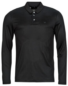 Emporio Armani Polo Shirt Lange Mouw Emporio Armani POLO SHIRT" Zwart - S, M, L