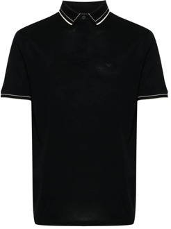 Emporio Armani Polo Shirts Emporio Armani , Black , Heren - 2Xl,Xl,L,M,3Xl