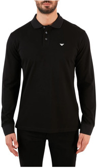 Emporio Armani Polo Shirts Emporio Armani , Black , Heren - 2Xl,Xl,L