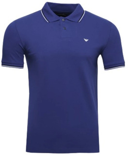 Emporio Armani Polo Shirts Emporio Armani , Blue , Heren - 2Xl,3Xl