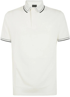 Emporio Armani Polo Shirts Emporio Armani , White , Heren - 2Xl,Xl,L