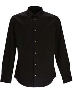 Emporio Armani Shirt Emporio Armani , Black , Heren - 2Xl,Xl,S