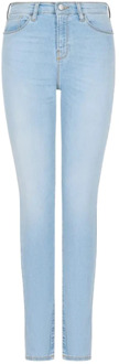 Emporio Armani Skinny Jeans, Klassieke Pasvorm Emporio Armani , Blue , Dames - W26,W30,W28,W34,W32