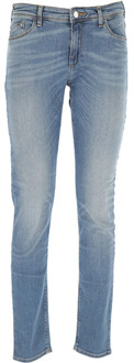 Emporio Armani Slim-fit Denim Jeans voor Dames Emporio Armani , Blue , Dames - W25,W29,W27,W26