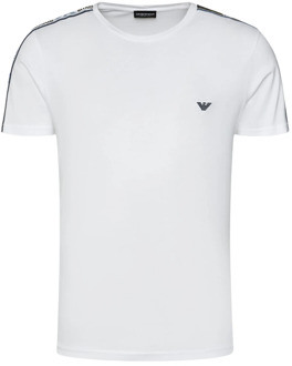 Emporio Armani Slim Fit Gebreid T-Shirt Emporio Armani , White , Heren - Xl,L,M,S