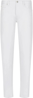 Emporio Armani Slim-Fit Jeans voor Mannen Emporio Armani , White , Heren - W40,W33,W34,W32,W36
