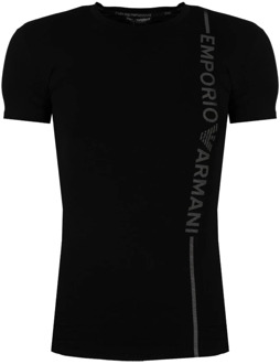 Emporio Armani Slim Fit Ronde Hals T-shirt Emporio Armani , Black , Heren - M