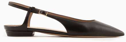 Emporio Armani Slingback Ballerina's voor dames in zwart - maat