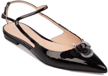Emporio Armani Slingback Ballerina's voor dames in zwart