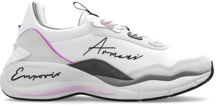 Emporio Armani Sneakers met logo Emporio Armani , White , Dames - 36 Eu,39 Eu,37 1/2 Eu,35 Eu,38 Eu,39 1/2 Eu,40 EU