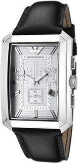 Emporio Armani Stijlvolle Ar0472 Quartz Horloge Emporio Armani , Black , Unisex - ONE Size