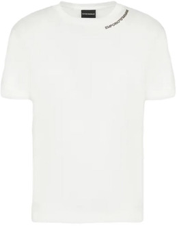 Emporio Armani Stijlvolle Heren T-Shirt Emporio Armani , White , Heren - Xl,L,S