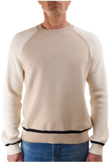 Emporio Armani Stijlvolle Pullover Sweater Emporio Armani , Beige , Heren - M
