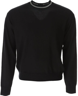 Emporio Armani Stijlvolle Sweaters voor Heren Emporio Armani , Black , Heren - Xl,L