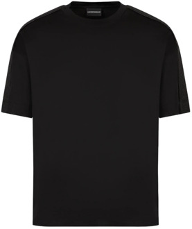Emporio Armani Stijlvolle T-Shirts Collectie Emporio Armani , Black , Heren - Xl,L,S