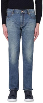 Emporio Armani Straight Jeans Emporio Armani , Blue , Heren - W34