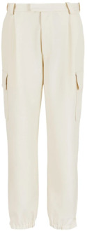 Emporio Armani Straight Trousers Emporio Armani , White , Heren - M,S