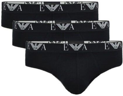 Emporio Armani stretch 3-pack slips zwart