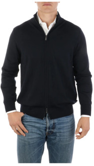 Emporio Armani Sweatshirt met rits en hoodies Emporio Armani , Black , Heren - Xl,L,S,3Xl