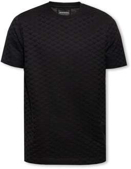 Emporio Armani T-shirt met logo Emporio Armani , Black , Heren - 2Xl,Xl,M,3Xl
