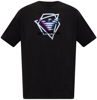 Emporio Armani T-shirt met logo Emporio Armani , Black , Heren - XL