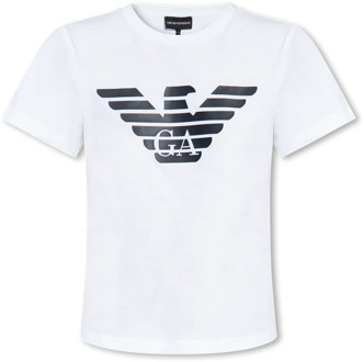 Emporio Armani T-shirt met logo Emporio Armani , White , Dames - L,M,S,Xs