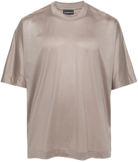 Emporio Armani T-Shirts Emporio Armani , Beige , Heren - Xl,L,M,S