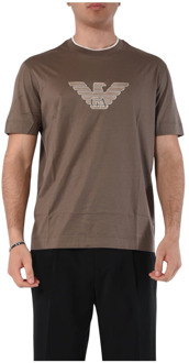 Emporio Armani T-Shirts Emporio Armani , Beige , Heren - Xl,L,M,S