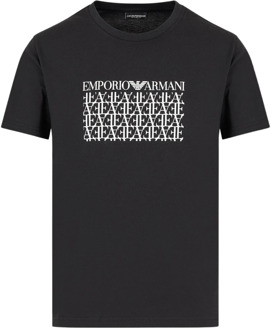 Emporio Armani T-Shirts Emporio Armani , Black , Heren - 2Xl,L,M,S